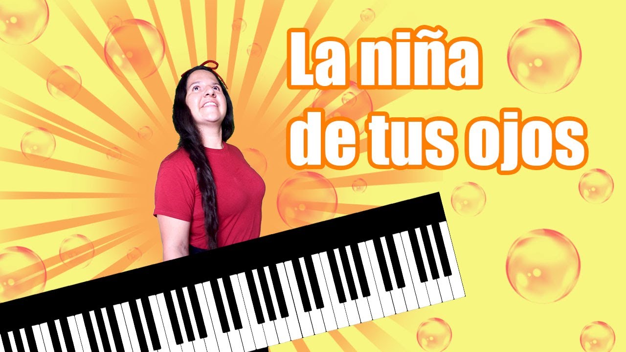 La niña de tus ojos para piano acompañamiento y melodía tutorial Jesus Adrian Romero