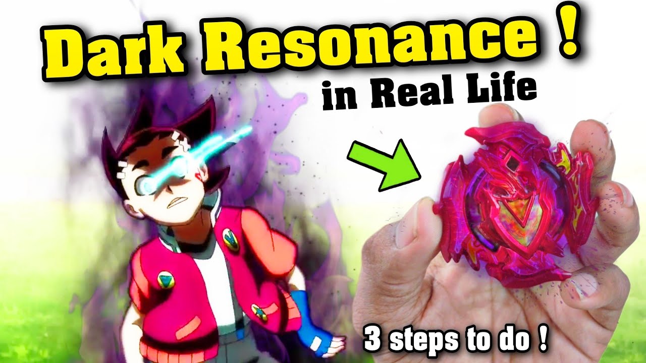 Aiger's Dark Resonance beyblade in REAL LIFE ! 3 simple steps to Do