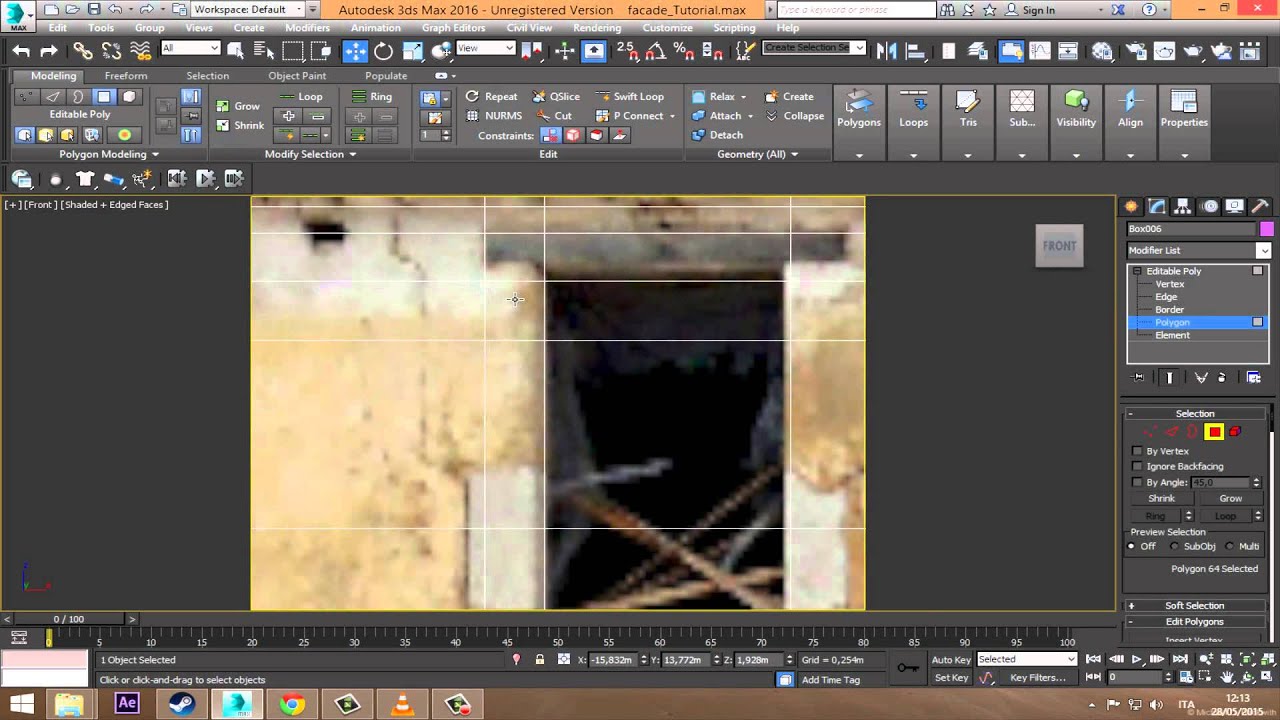 3ds max 2016 Using Photos to Model Façades