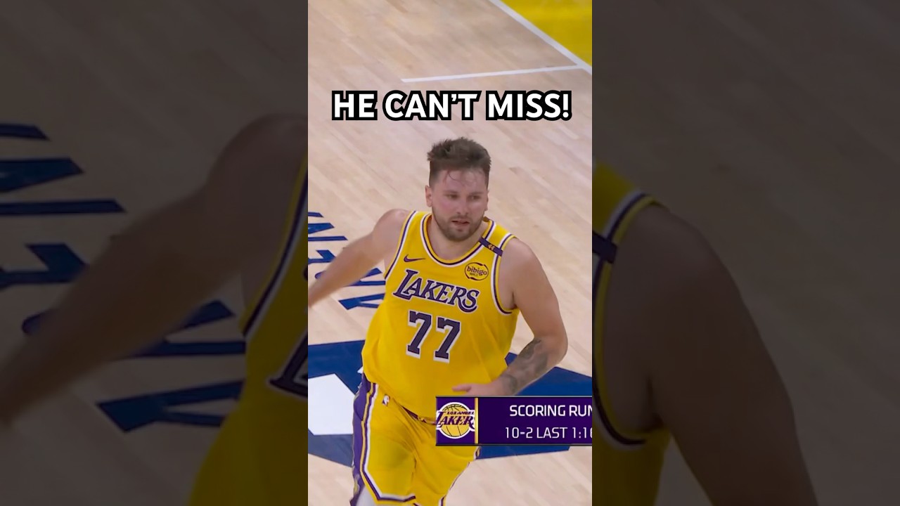 Luka Doncic knocks down his 3rd straight!