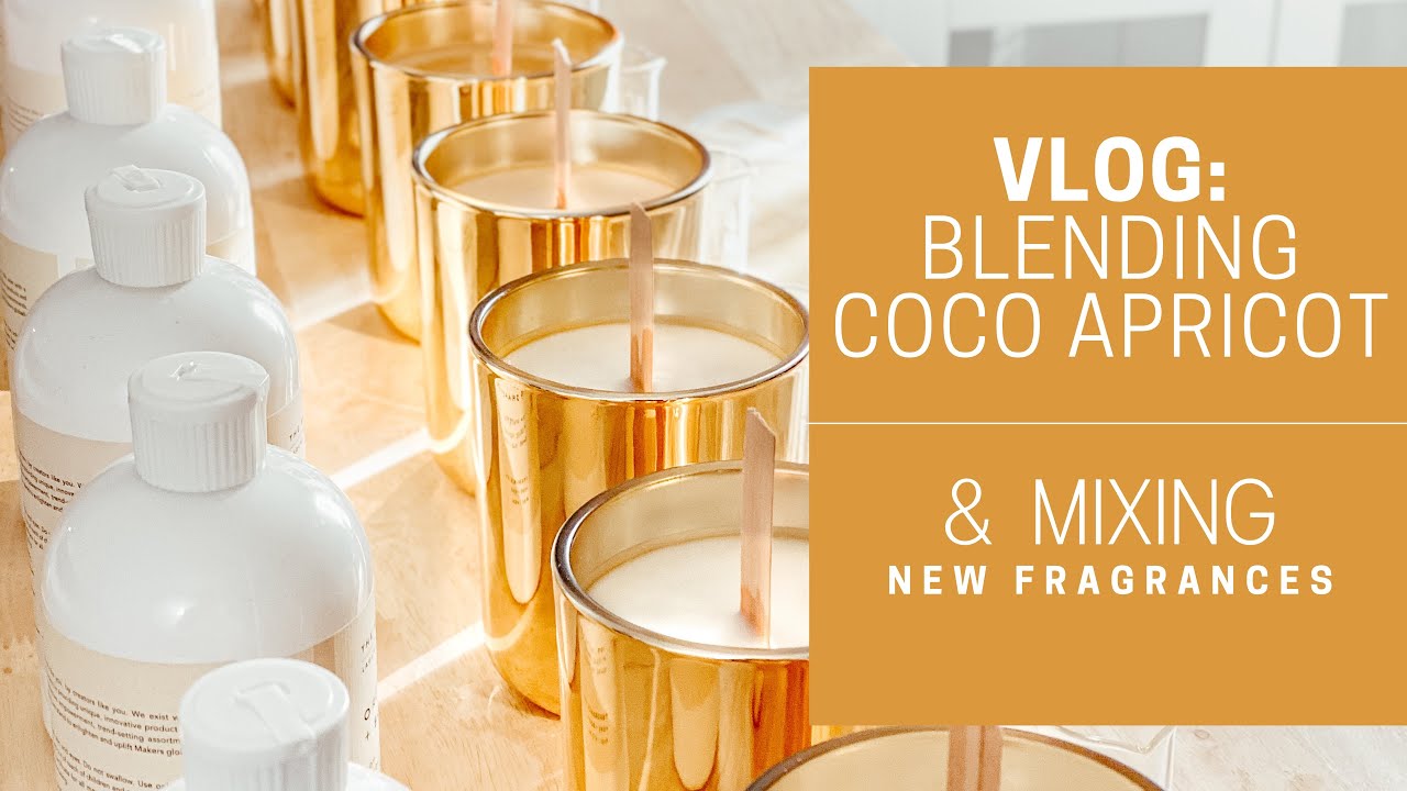 {VLOG.003} LUXURY CANDLE KIT GIVEAWAY — Making Candles & Blending Coconut Apricot Wax