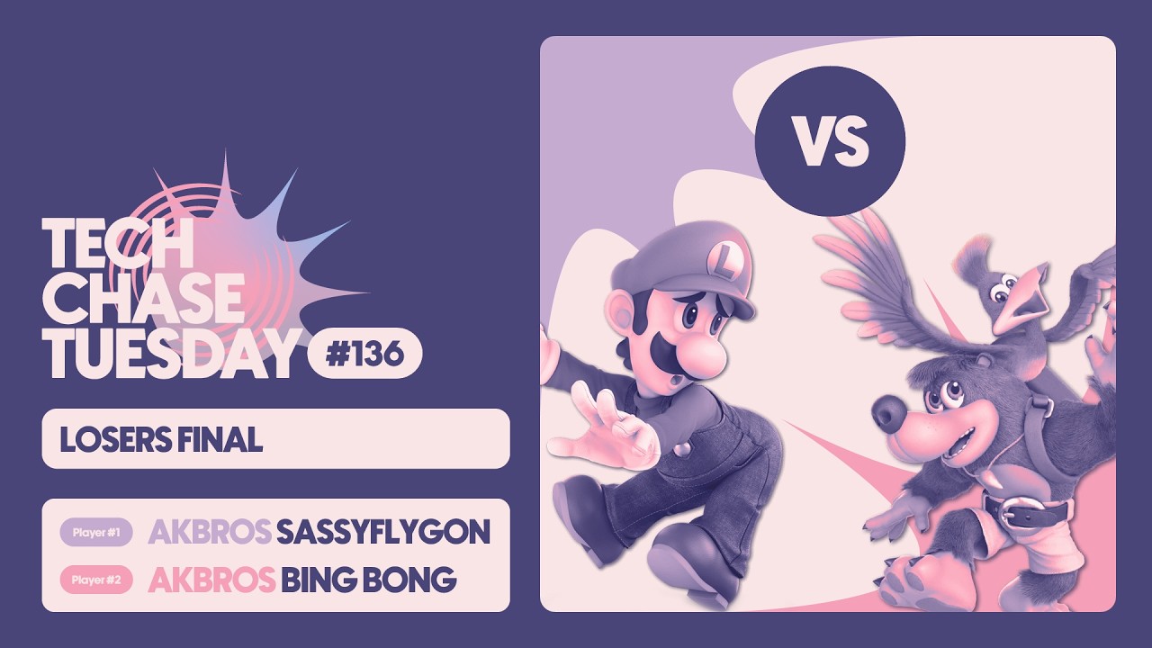 Akbros | SassyFlygon (Luigi) vs Akbros | Bing Bong (Banjo) | Losers Finals | Tech Chase Tuesday 136