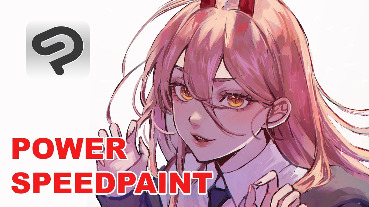 SPEEDPAINT 👺 POWER CHAINSAW MAN (CLIP STUDIO PAINT)