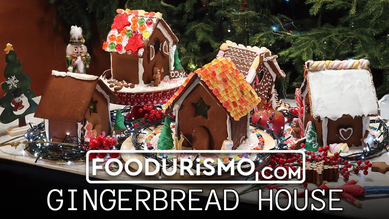 Gingerbread house, μπισκοτόσπιτα με άρωμα Χριστουγέννων (FOODURISMO.COM)