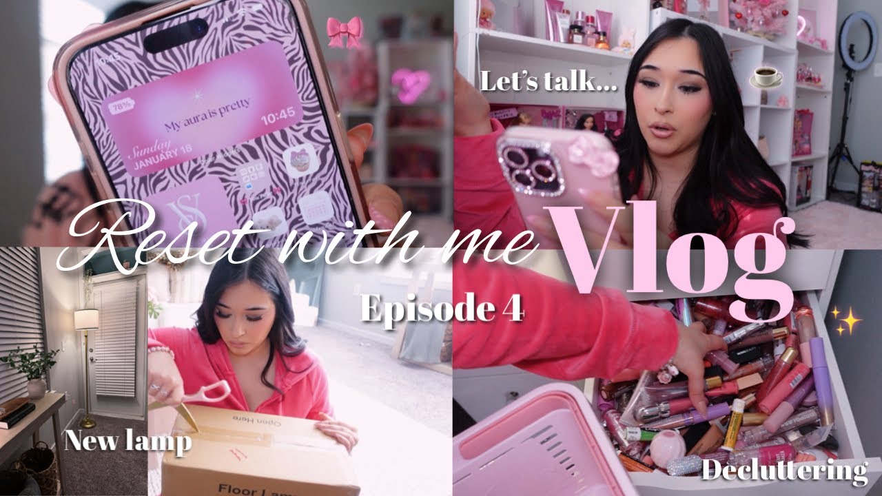 RESET VLOG: being lonely with no friends, new lamp, decluttering lipglosses, dream vanity & Q&A..