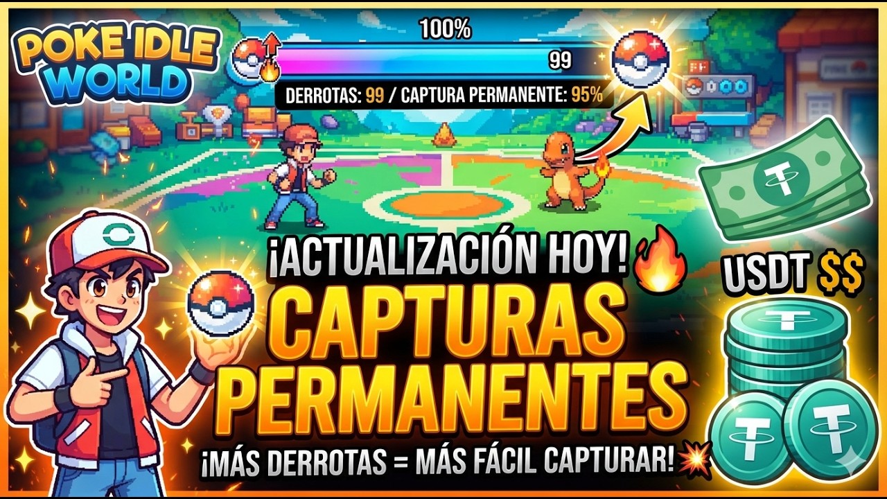 &iexcl;NUEVA ACTUALIZACI&Oacute;N! C&oacute;mo asegurar CAPTURAS PERMANENTES en Poke Idle World