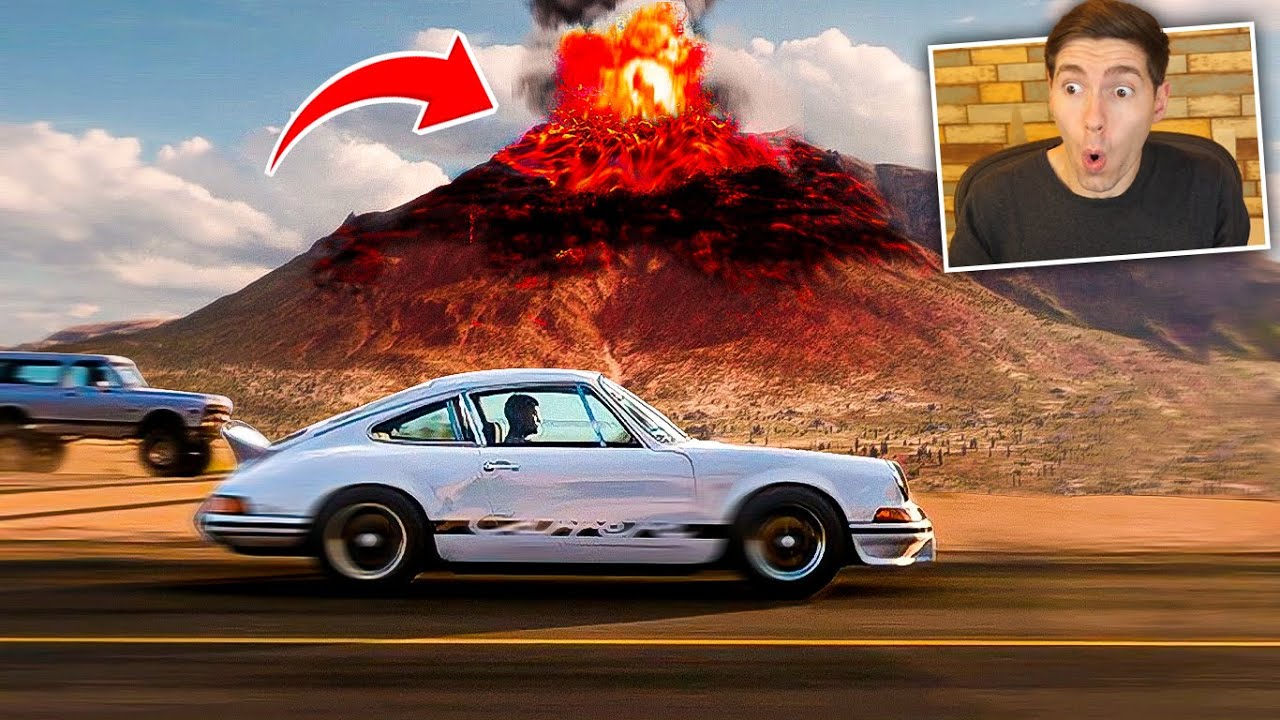FORZA HORIZON 5 - ENTREI DENTRO de um VULCÃO EM ERUPÇÃO!