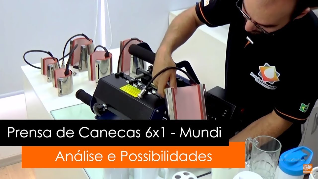 Prensa de Canecas 6x1 Mundi - Breve Análise e Possibilidades - Maquina de Estampar Caneca