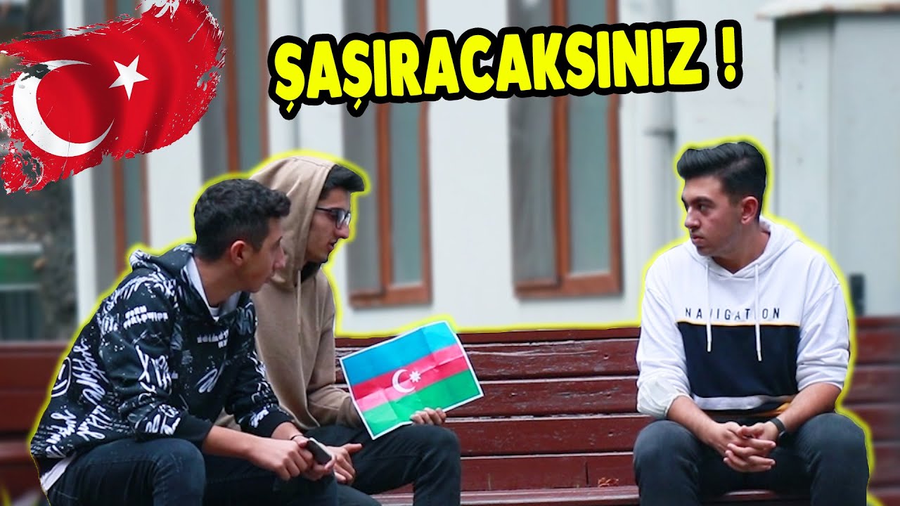 TÜRKİYE'DE AZERBAYCAN BAYRAĞINI ÇÖPE ATMAK ! - SOSYAL DENEY