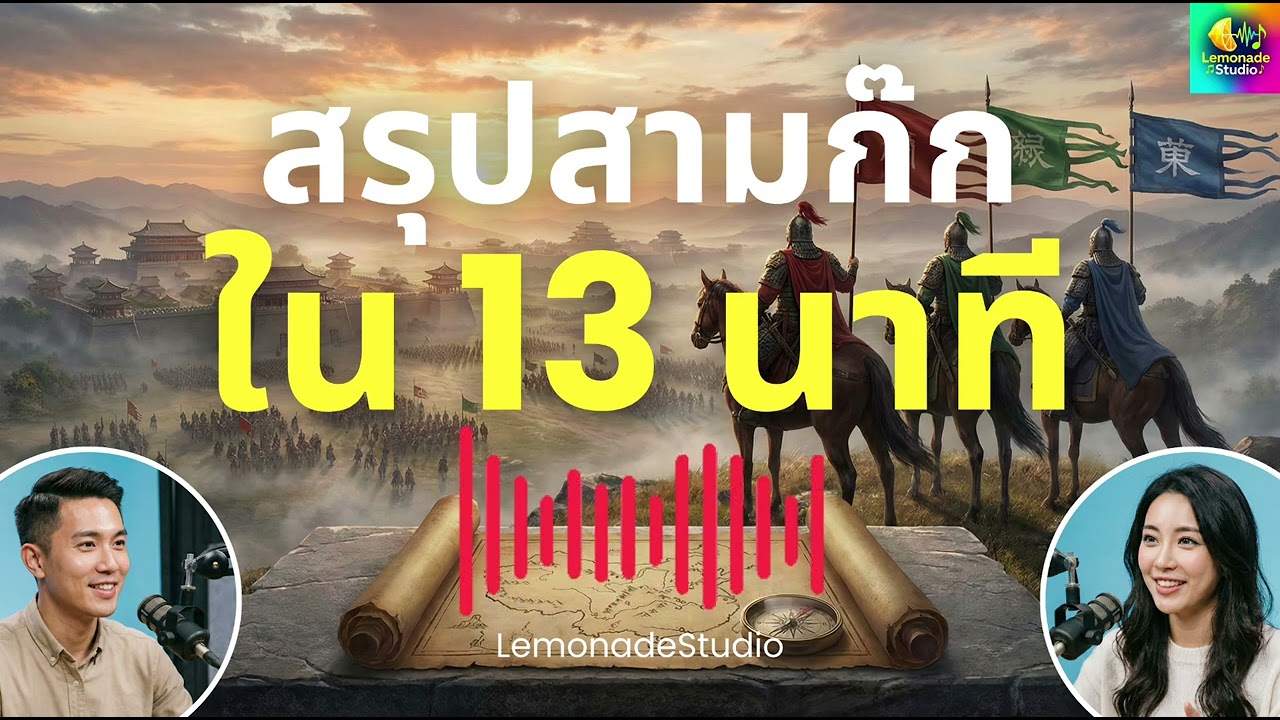 [Podcast] สรุปสามก๊ก ใน 13 นาที - LemonadeStudio