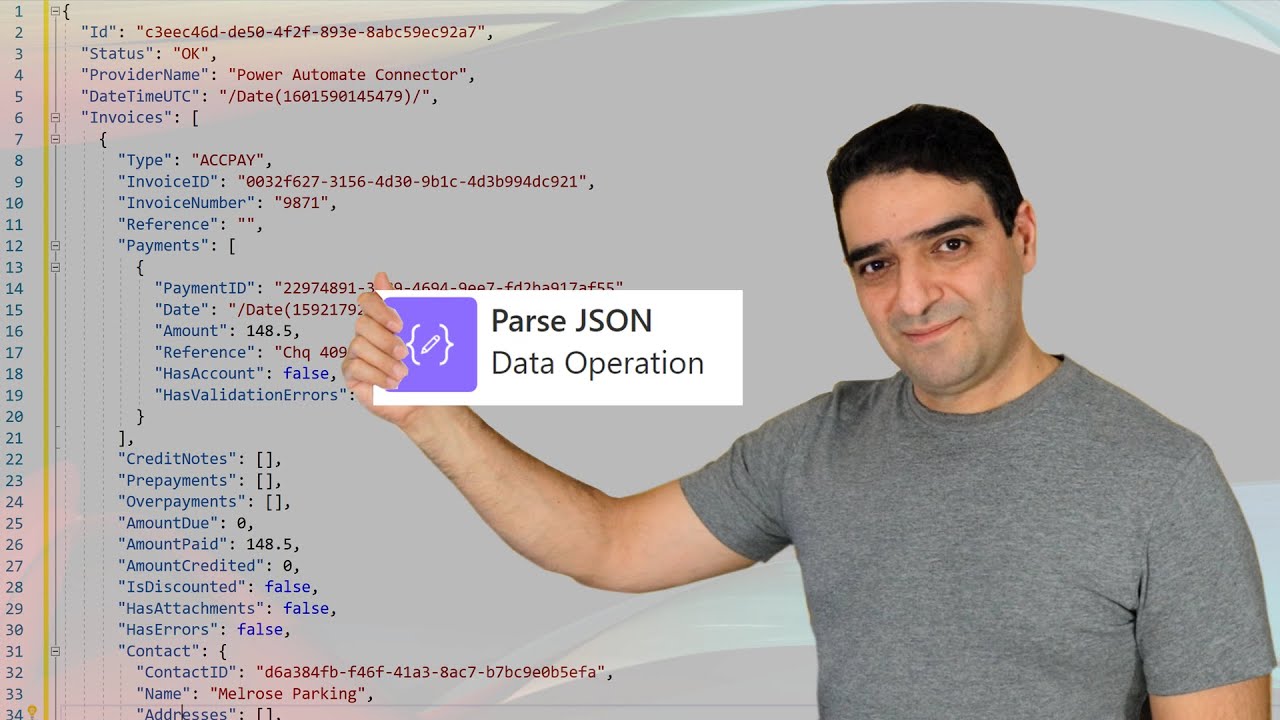 Использование Parse JSON для обработки сложных объектов в Power Automate в Excel