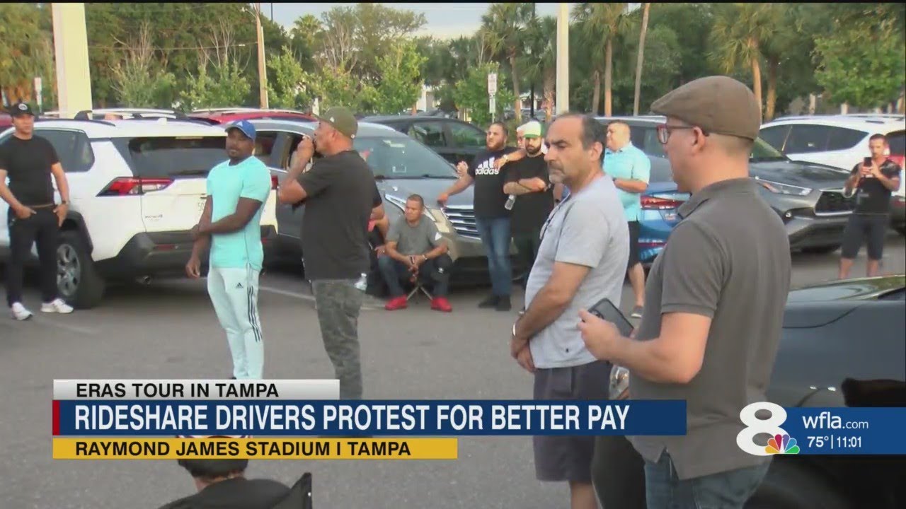 Uber drivers strike during Taylor Swift concert