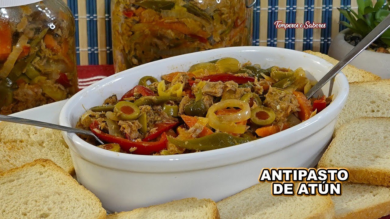 ANTIPASTO DE ATÚN DELICIOSO y tan fácil de preparar lo harás siempre y te garantizo que te encantará