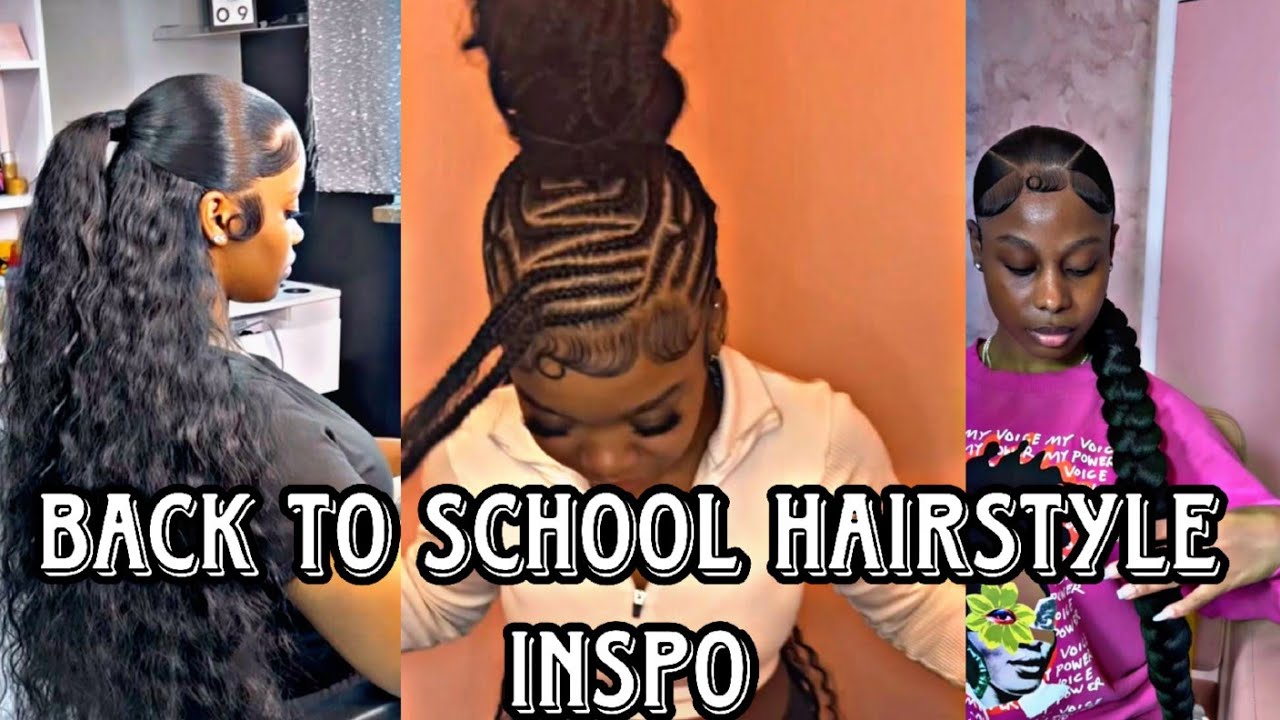 Вдохновляющая прическа «Назад в школу» |KELS♡!|#blackgirltiktok #backtoschoolhairstyle
