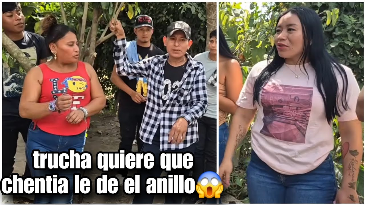 Si no me das el anillo me largo con China le dijo Trucha a Chentia en plena grabación😳