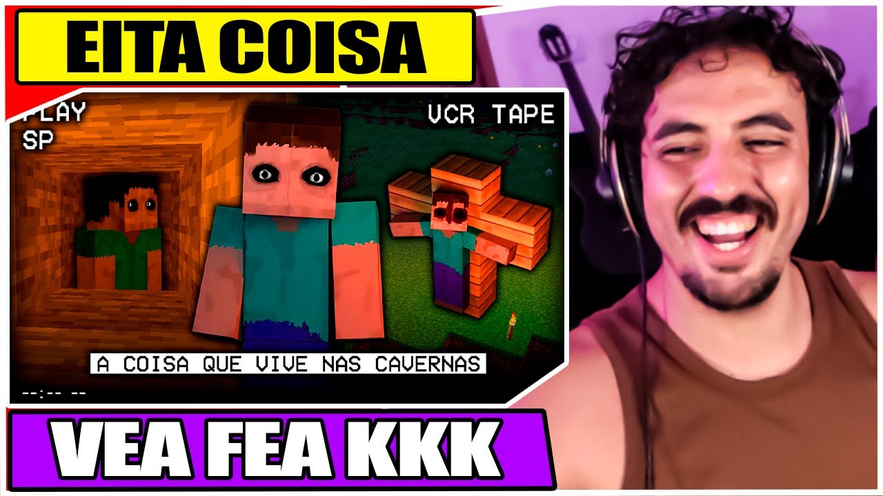 FROM THE CAVES: A COISA QUE VIVE NAS CAVERNAS DO MINECRAFT | Leozin React