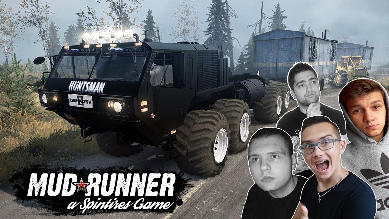 Utopiony Bolek i Parkowanie w Kąpieli ( Dymy)☆  Spintires: MudRunner Multiplayer ☆ ㋡ MST & M8TS