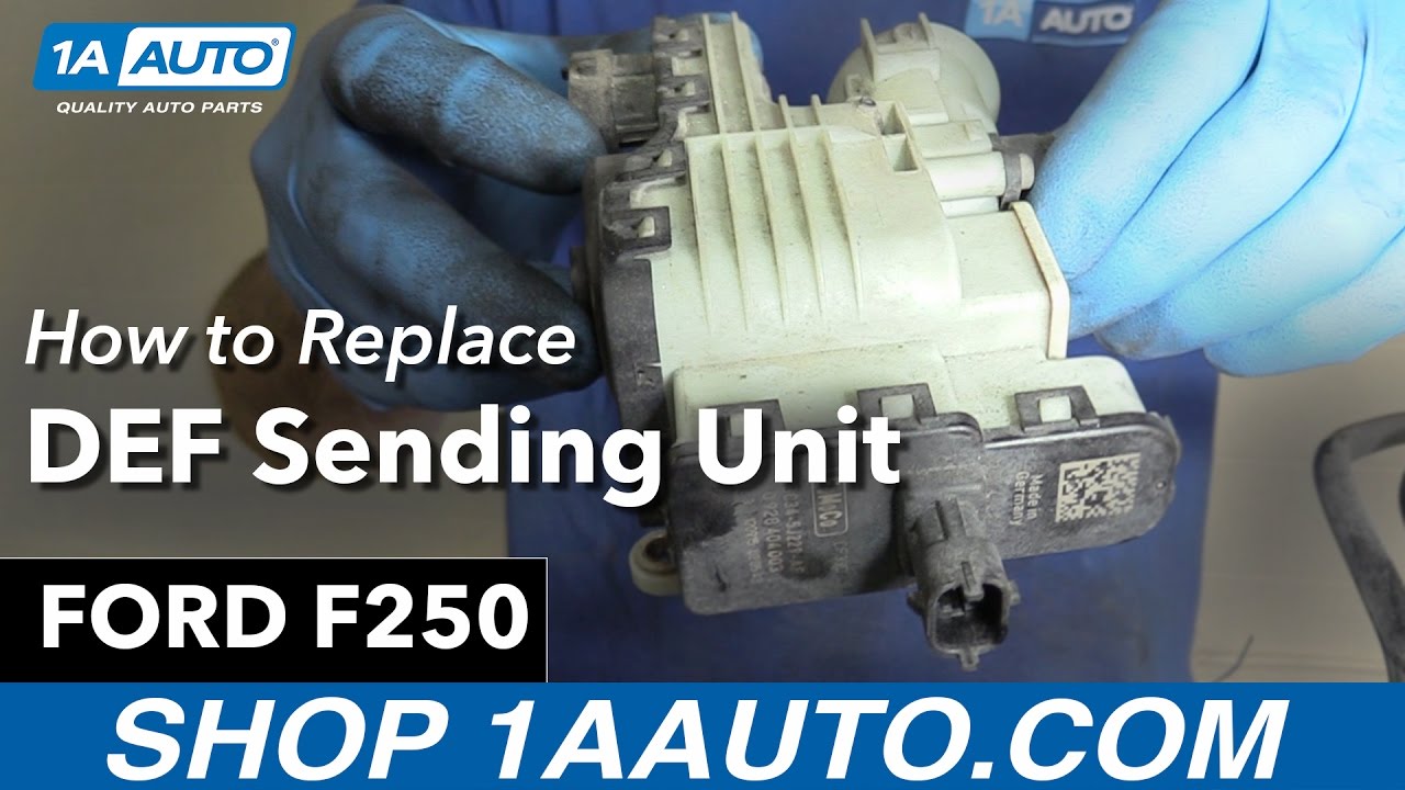 Как заменить датчик DEF 11-16 Ford F250 Diesel