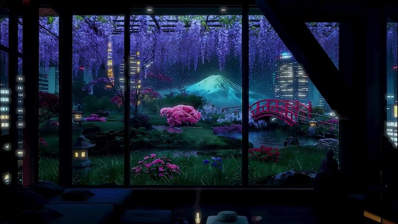 Rainy Winter Night in a Tokyo Apartment 🌧️ Japanese Room Ambience (No Thunder) 4K ASMR