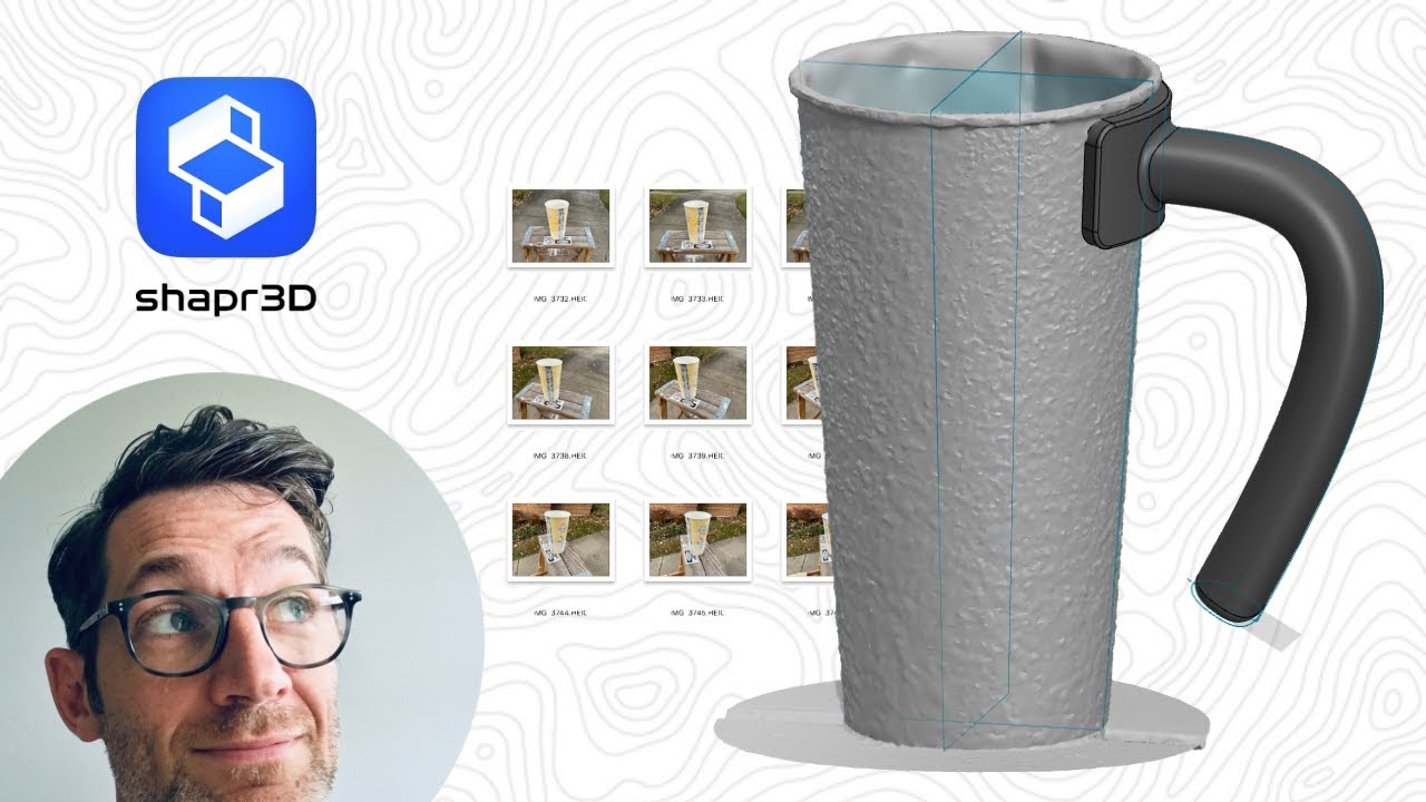 Shapr3D — 3D-сканирование с фотограмметрией чашки