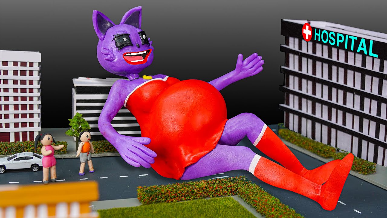 😱 Making CATNAP PREGNANT in real life with polymer clay