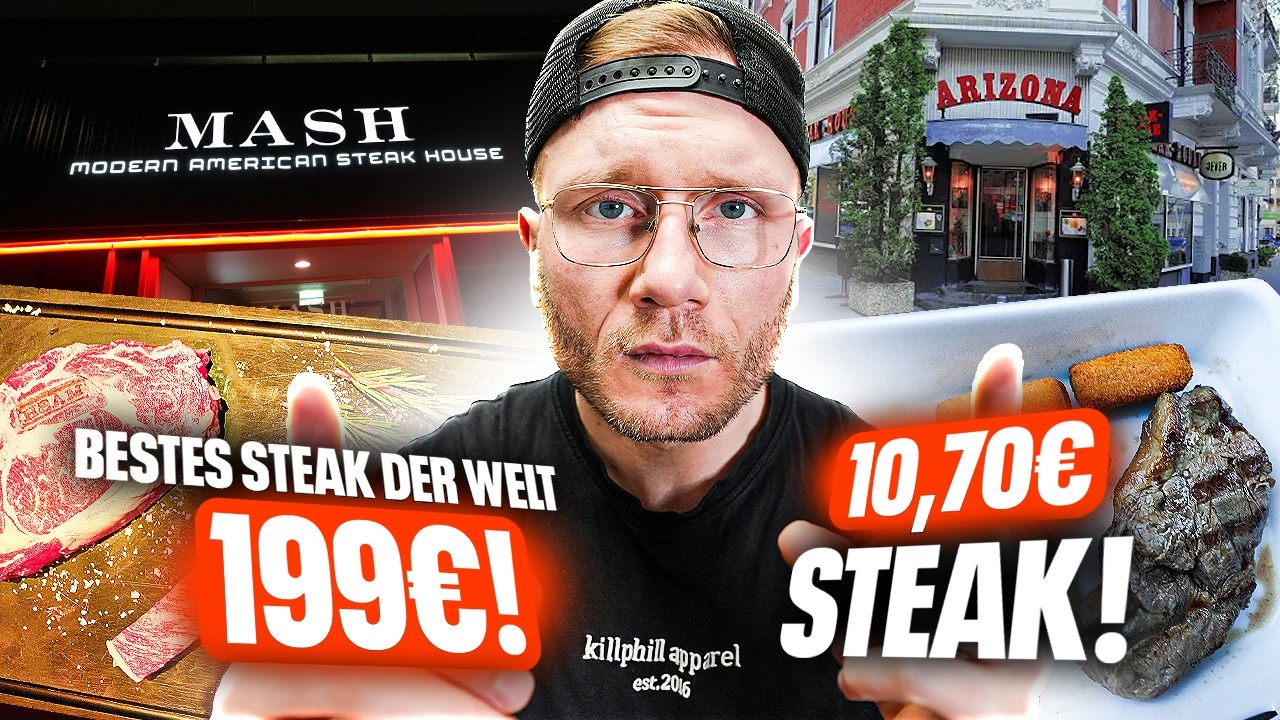 DAS GÜNSTIGSTE UND TEUERSTE STEAK HAMBURGS IM TEST (BESTES STEAK DER WELT)