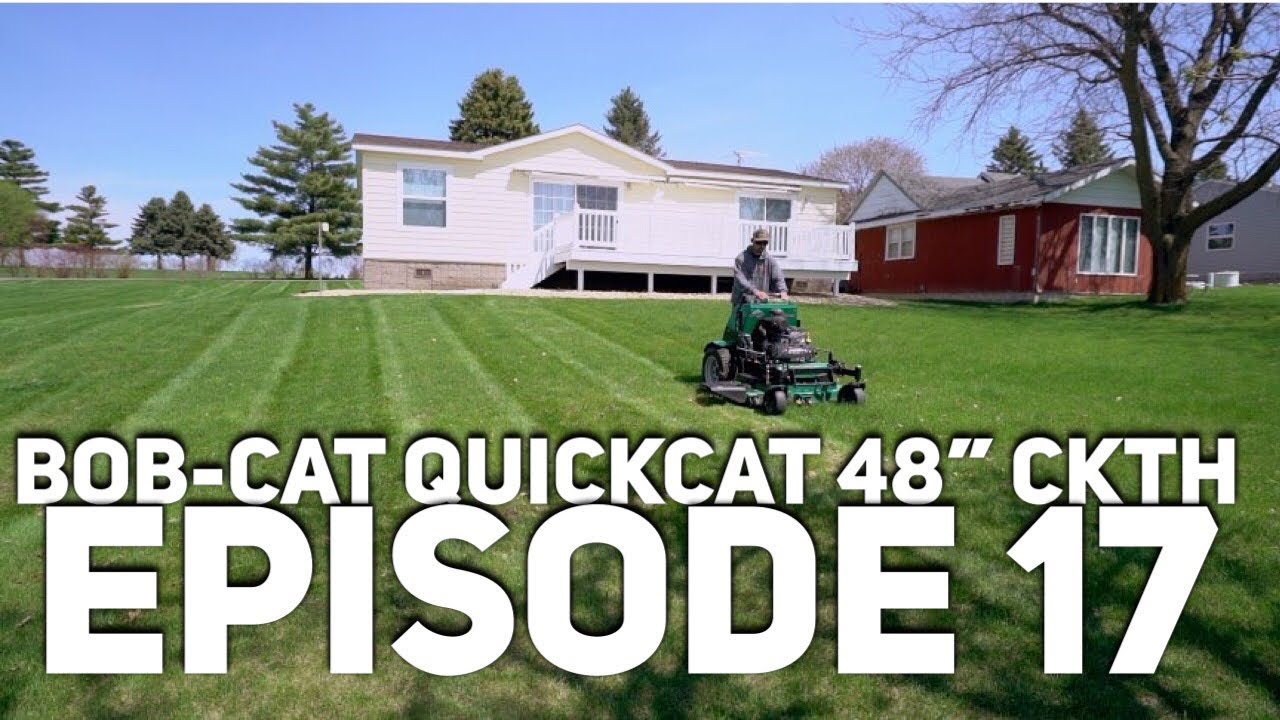 Bob-Cat QuickCat Lawn Striping Lawn Care Set up - Can't Knock The Hustle Episode 17