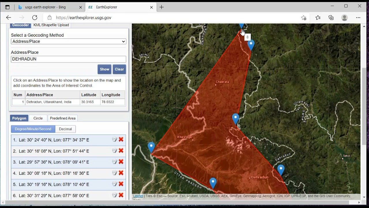 КАК ЗАГРУЗИТЬ ИЗОБРАЖЕНИЕ LANDSAT 8 С ВЕБ-САЙТА USGS EARTH EXPLORER