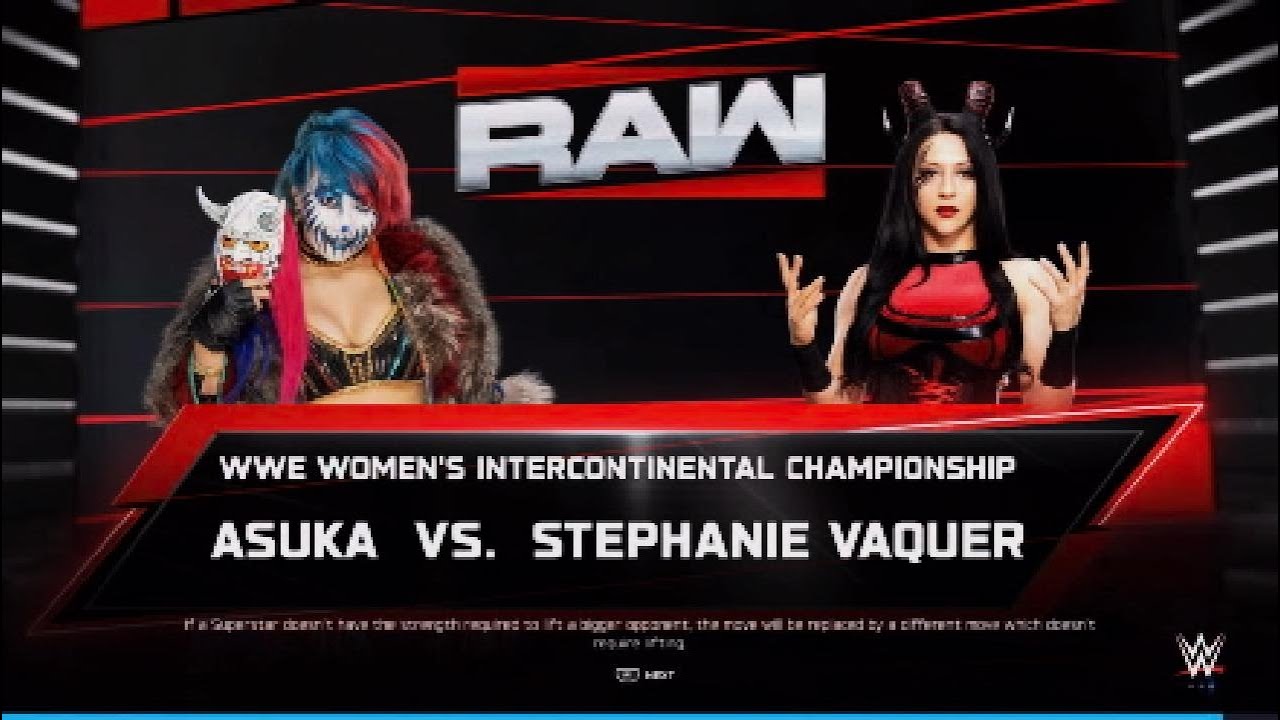 WWE Raw | Asuka vs Stephanie Vaquer: Women's I.C Championship match WWE2K25
