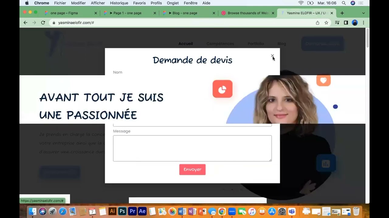 Figma tutoriel : création de l'expérience client sur la maquette