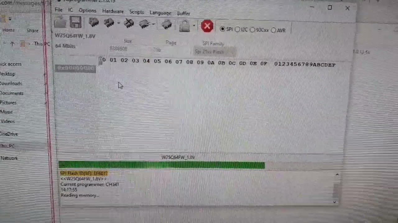 Reading And Dumping BIOS Data Using CH341A USB BIOS Programmer