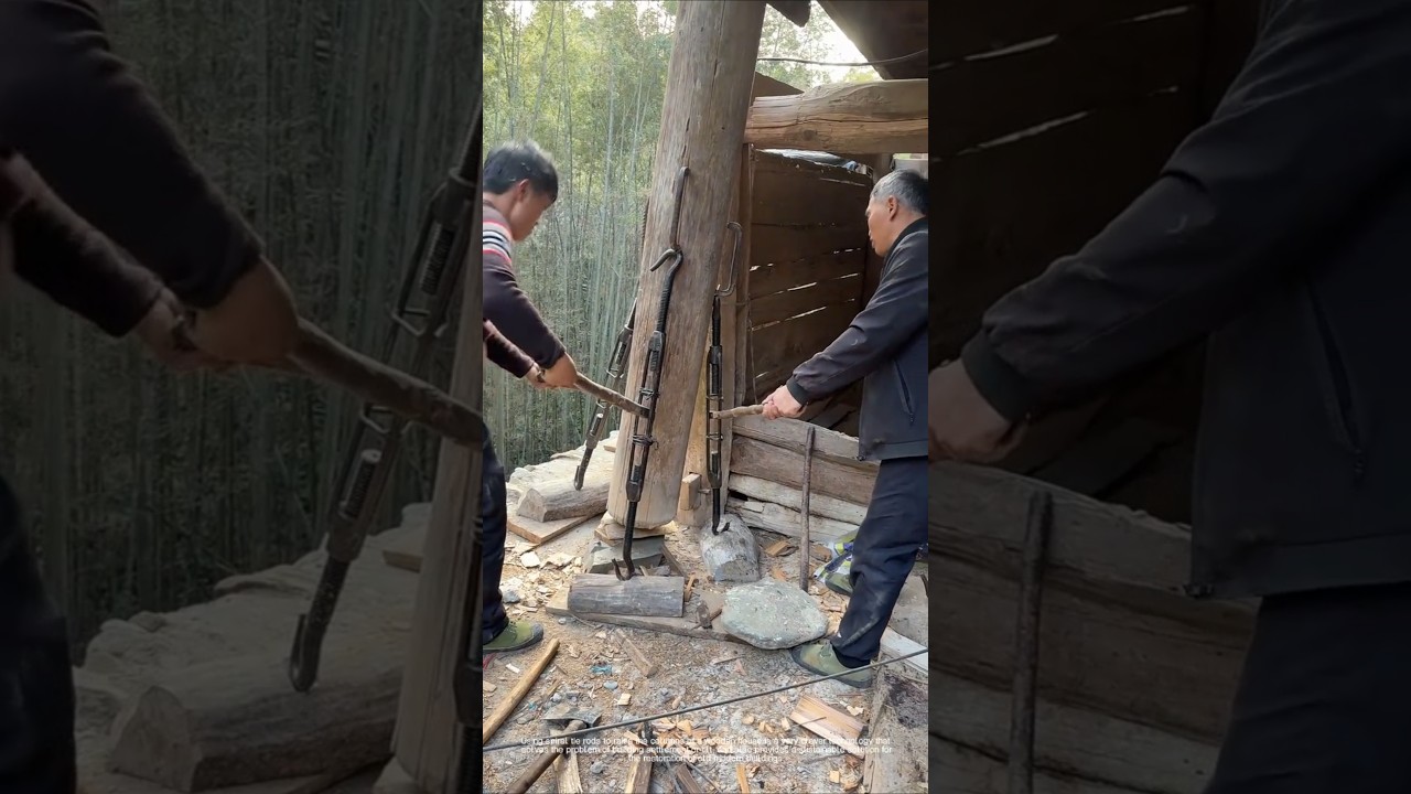 Raising a wooden house: how to accurately repair a building structure with tie rods