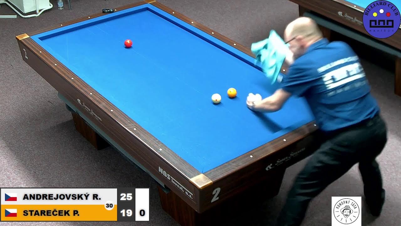 Czech Tournament | 3-cushion | Grand prix 3C | MT | Pavel Stareček v Robert Andrejovský