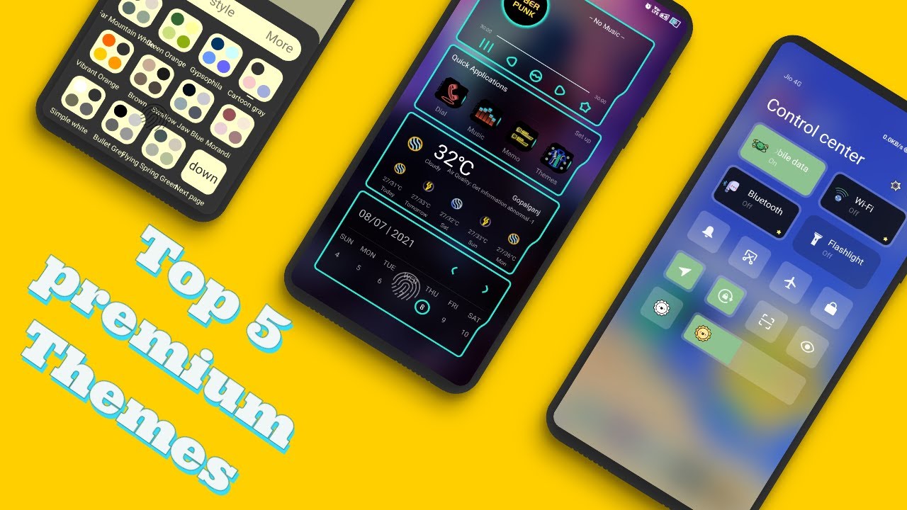 Top 5 Premium MIUI 12 Themes July 2021 |  Best lockscreen themes