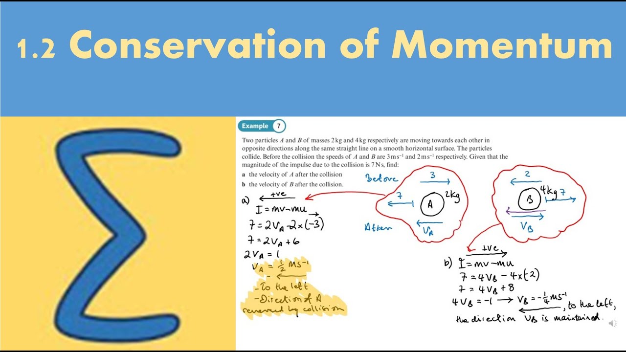 1.2 Conservation of Momentum (FM1 - Chapter 1: Momentum and impulse)