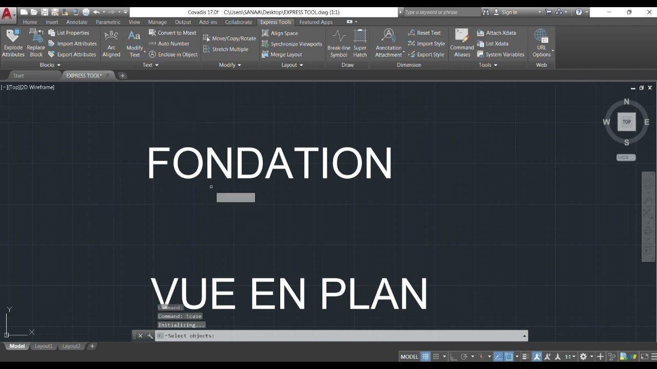 COUR D'AUTOCAD N°19 ONGLET EXPRESS TOOL #cao #autocad #design #architecture #ingenieur #formation