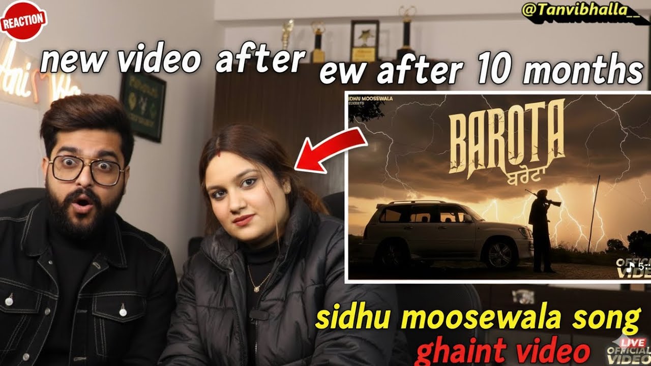 Reaction on BAROTA (MUSIC VIDEO) SIDHU MOOSE WALA | THE KIDD