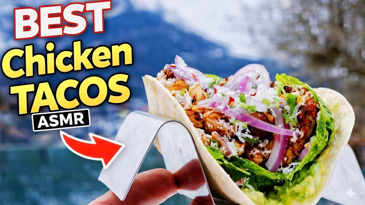 ASMR BBQ: Easy Chicken Tacos - Relaxing Outdoor Cooking (ASMR - Music)