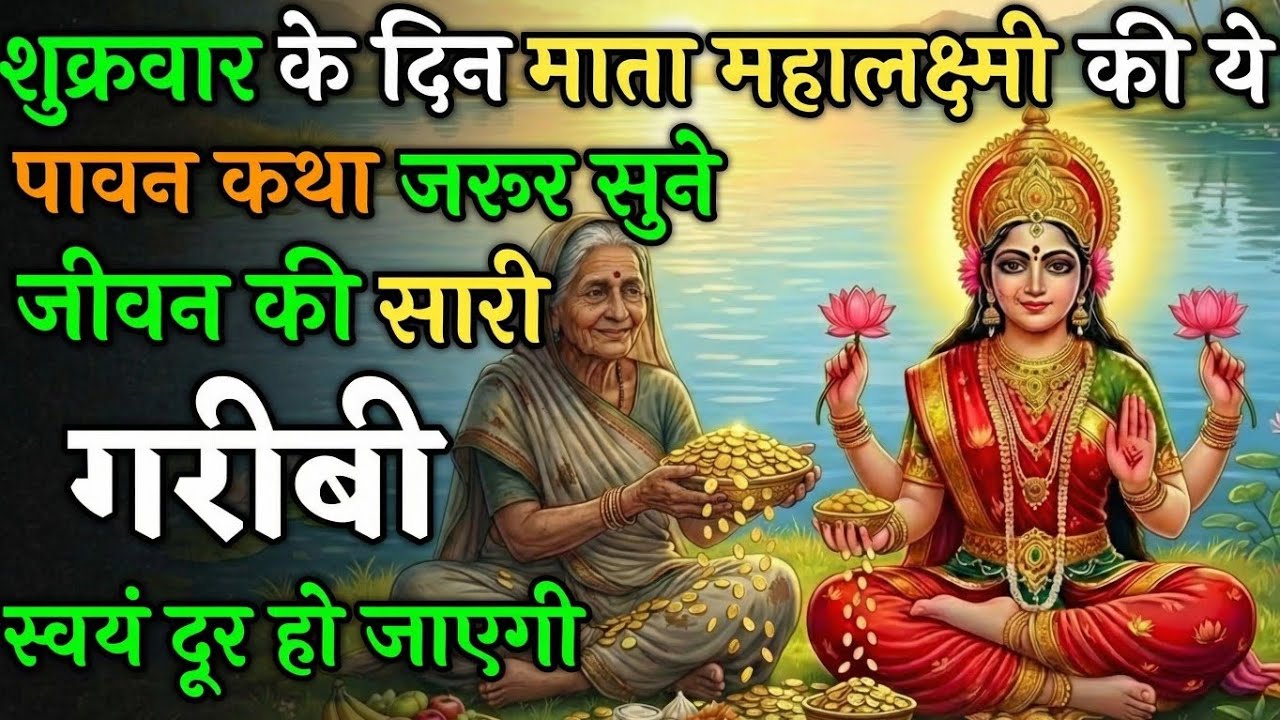 माता लक्ष्मी की ये पावन कथा जरूर सुने जीवन की सारी गरीबी स्वयं मिट जाएगी ! | Shukra Vart Katha 