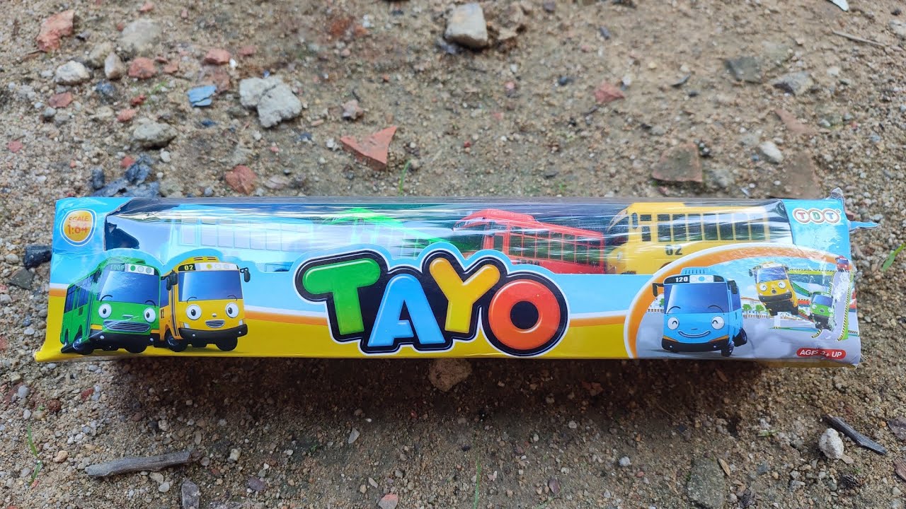 ASMR TOYS UNBOXING NO TALKING | Tayo the little bus