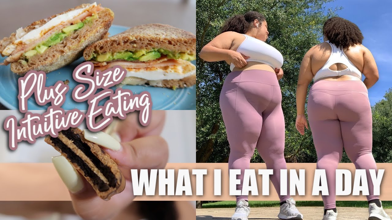 What I Eat in a Day | Plus Size Intuitive Eating | no tracking + no food rules
