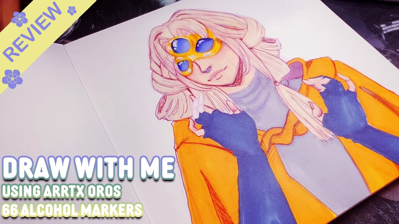 ♡ chatty draw with me using arrtx oros alcohol marker review