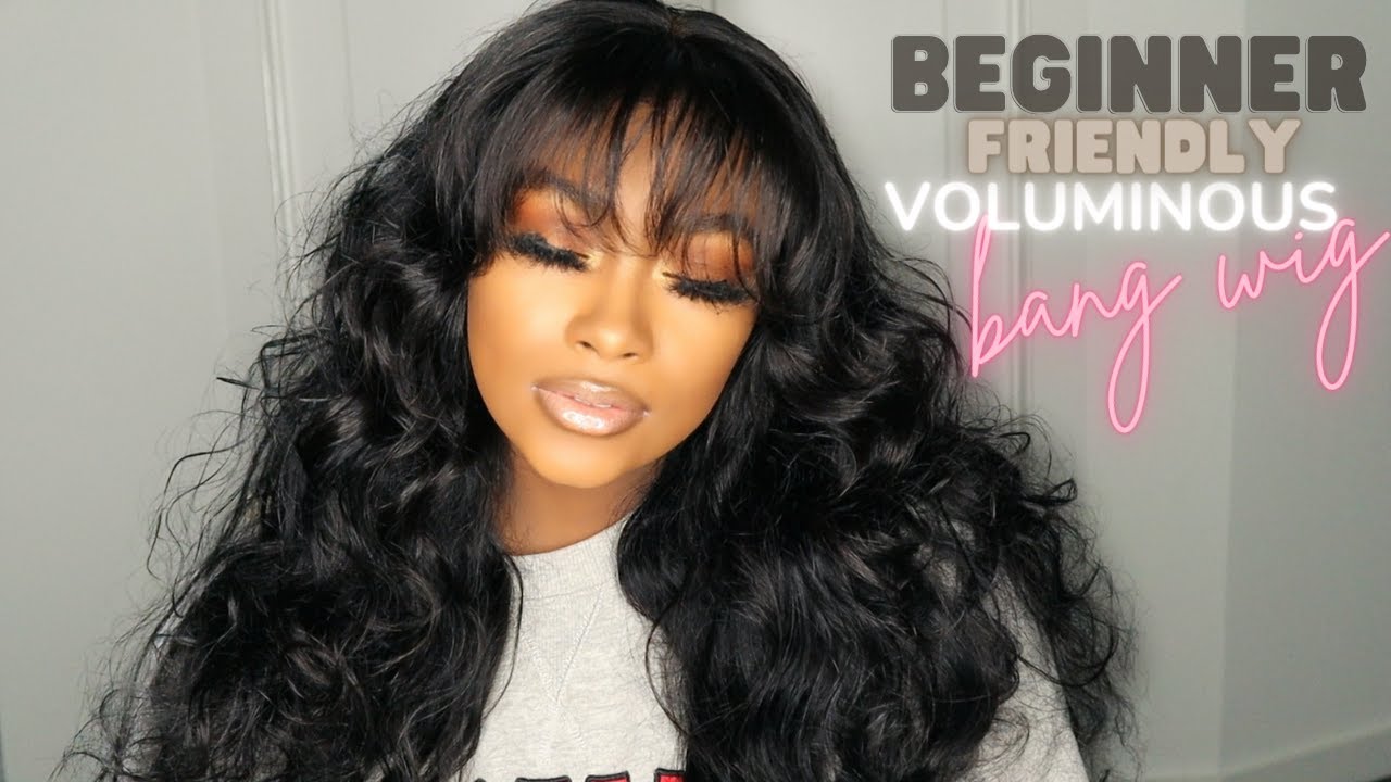 😍Natural Looking SZA INSPIRED VOLUMINOUS Bang Wig Tutorial + Install|26inch BodyWave Wig|Hurela Hair
