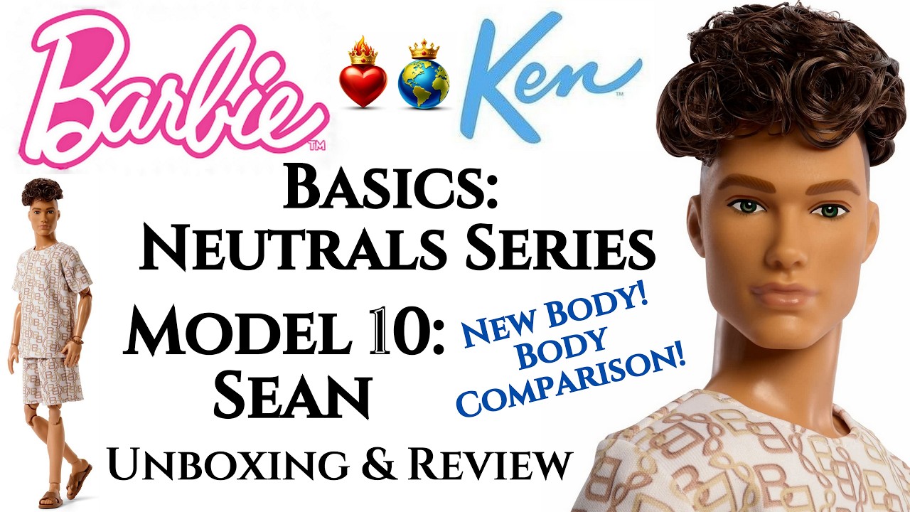 Новое стройное тело Кена?! 😳 Кукла Barbie Basics 2026, модель 10, Шон 👑 ECW 🌍 Распаковка и обзор