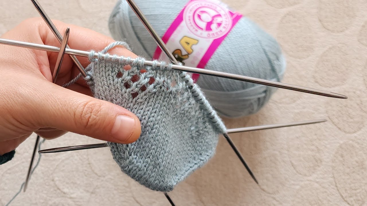 Tek renk hem çok kolay hem de çok güzel kolay beşşiş patik modeli ✅️ ajurlu beşşiş patik yapılışı