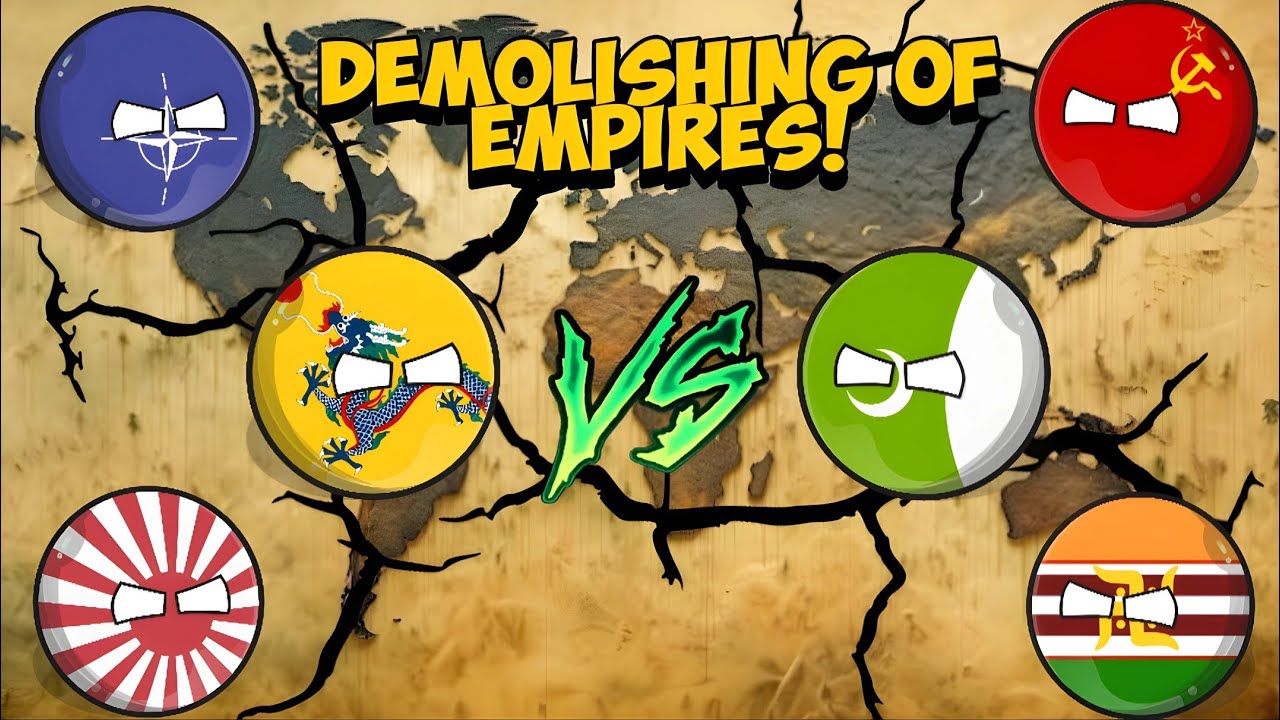 [DEMOLISHING OF EMPIRES] 😈⚔️ || World Provinces || #countryballs #geography