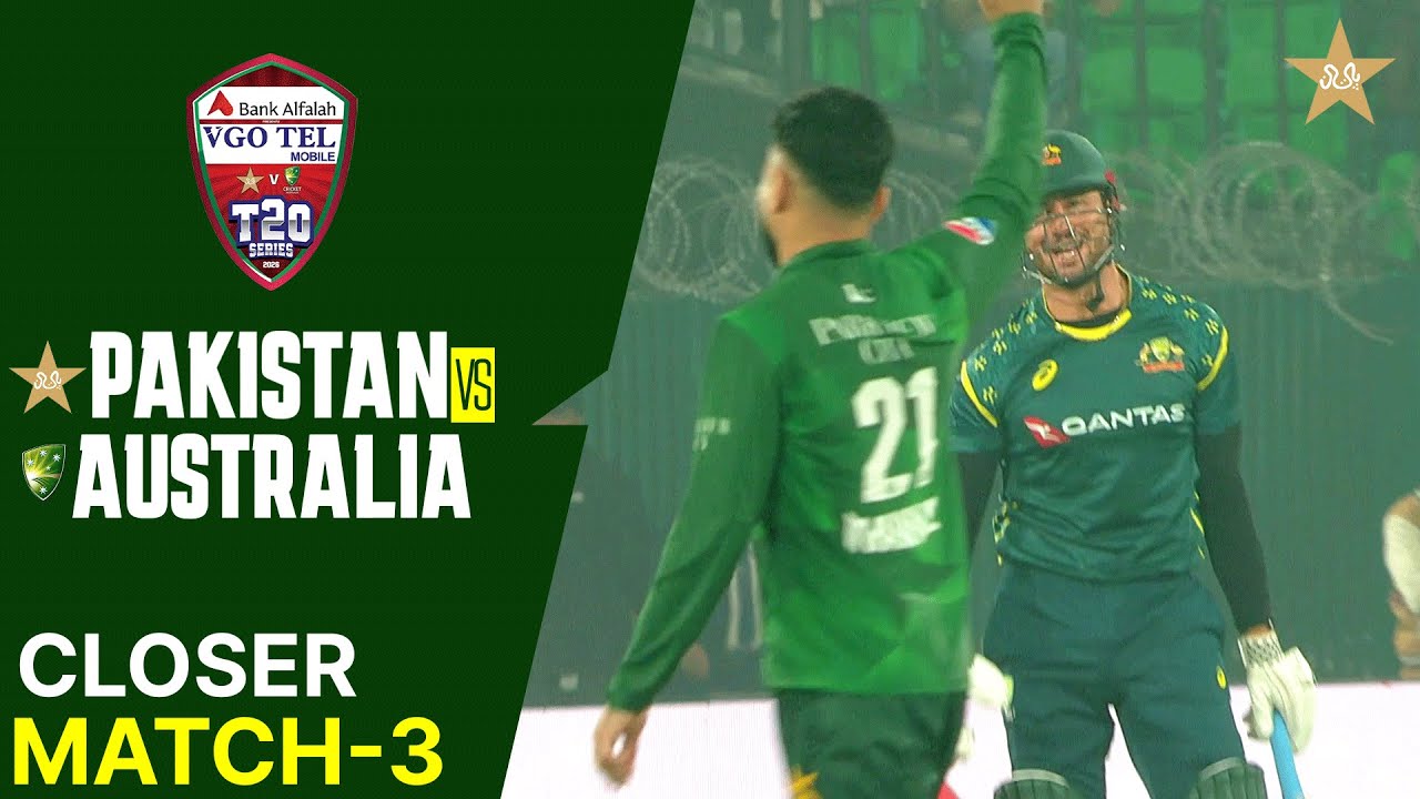 Closer | Pakistan vs Australia | Match 3 | T20I Series 2026 | PCB | MJ1K