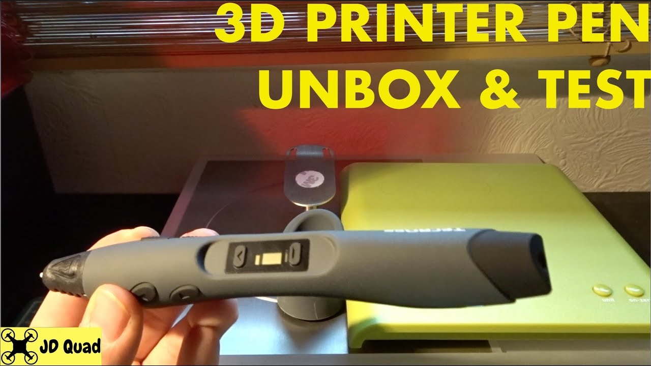Tecboss MC-TB001 3D Pen Unbox & Test Video