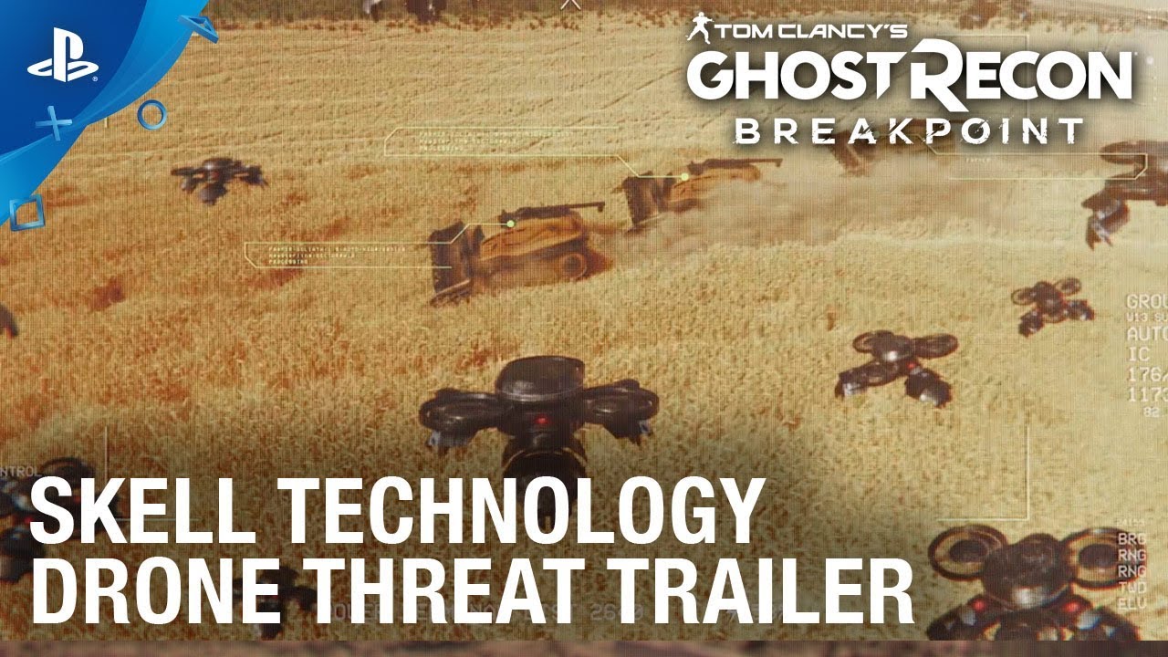 Tom Clancy's Ghost Recon Breakpoint - Skell Technology Drone Threat Trailer | PS4
