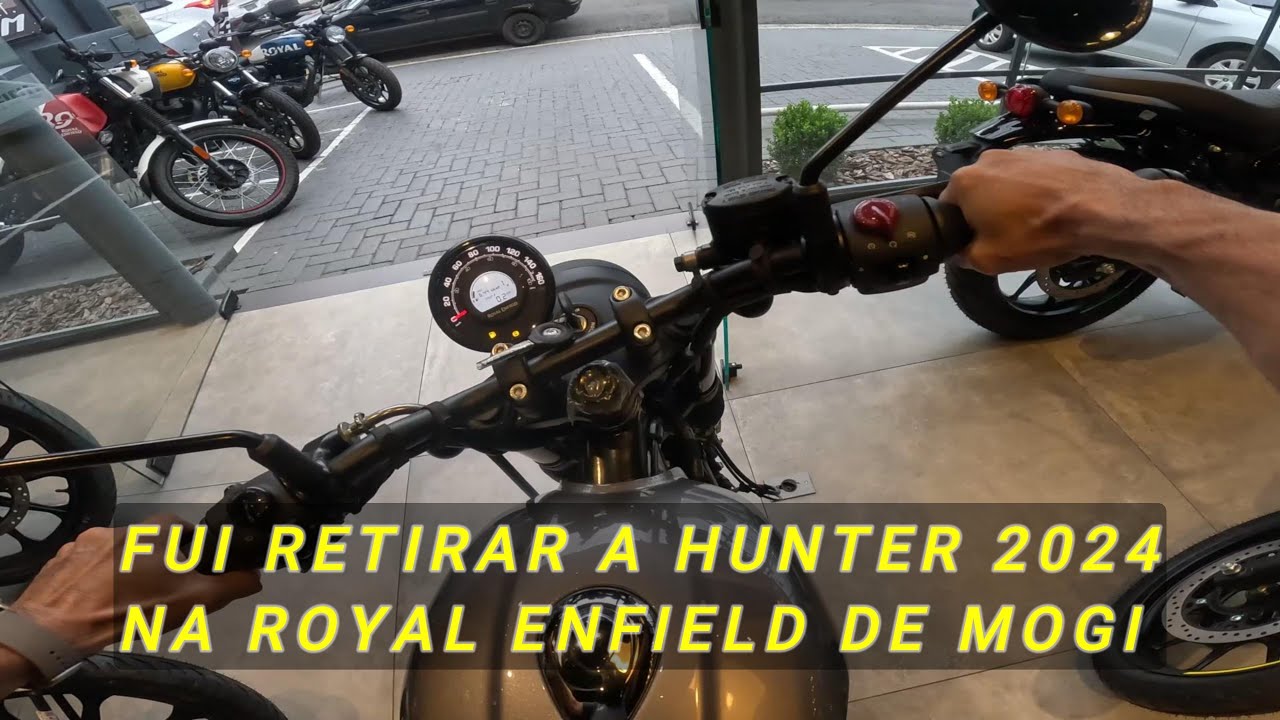 Fui retirar a HUNTER 350 ZERO 2024 na ROYAL ENFIELD de Mogi das Cruzes-SP